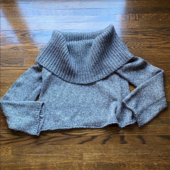 aerie Sweaters - Aerie Off Shoulder Cowl Neck Crop Sweater